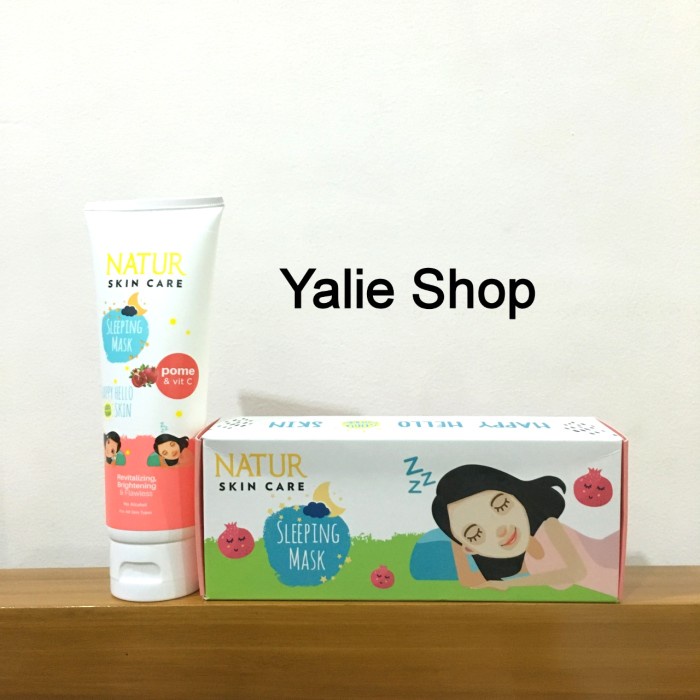 Jual Natur 100ml Sleeping Mask Aloe Vera Pome Cica Witch Hazel Masker