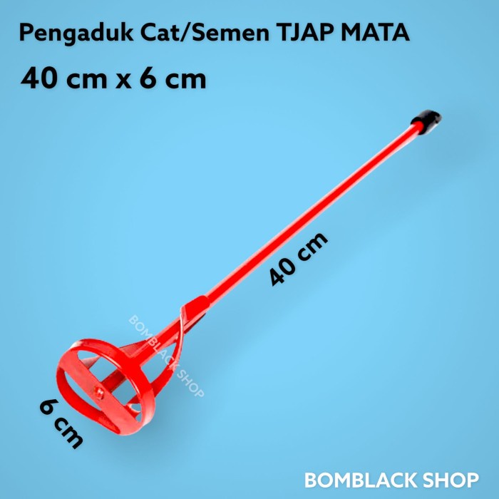 Jual Tjap Mata Alat Pengaduk Cat Semen Cm X Cm Tongkat Aduk Semen