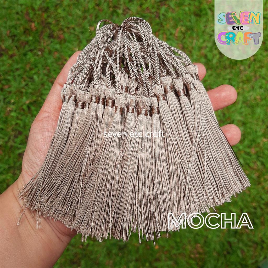 Jual 10 pcs Tasel Rumbai Tassel MOCHA | Shopee Indonesia