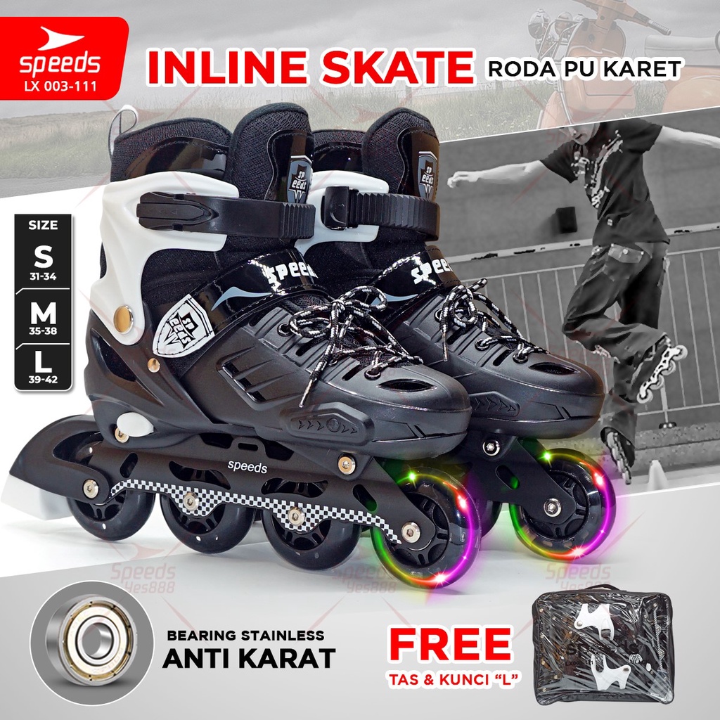 Jual SPEEDS Sepatu Roda Inline Skate Bajaj Mode Mobil Dewasa Remaja ...