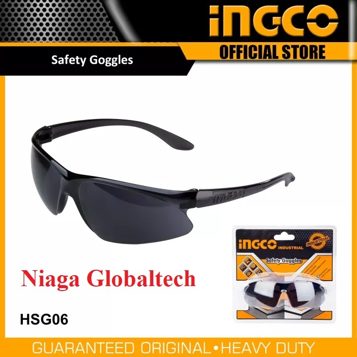 Jual INGCO HSG06 KACAMATA PROYEK KACAMATA SAFETY DARK SAFETY GLASS KACA MATA Shopee Indonesia