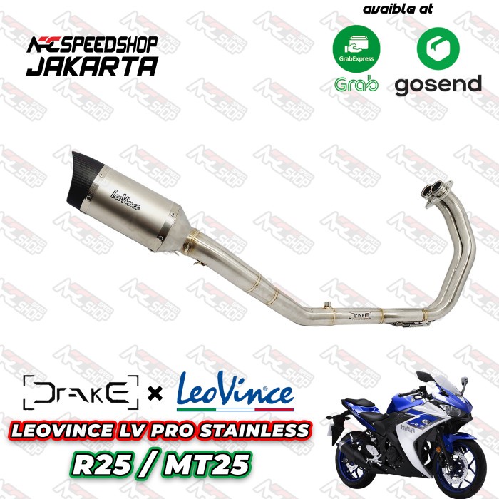 Jual Knalpot Leovince Lv Pro Stainless Header Drake R9 Yamaha R25 # ...