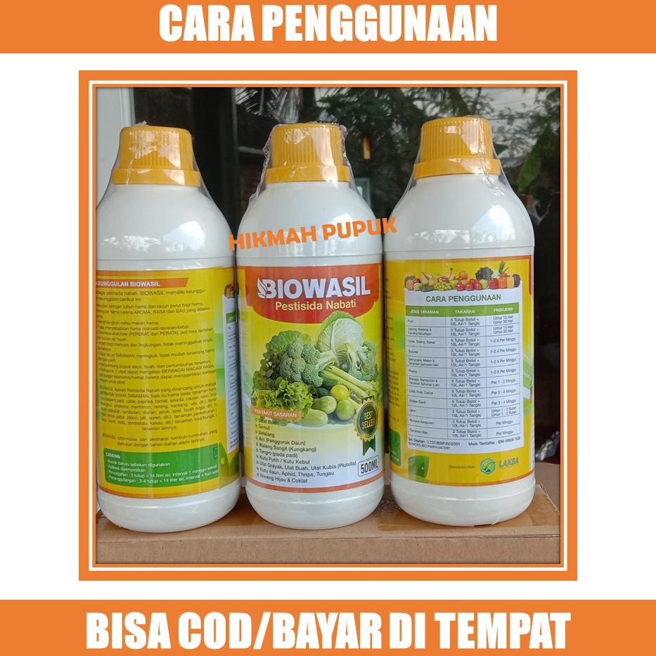 Jual Miliki BIOWASIL PESTISIDA HAMA ULAT CABE TERONG KOL Obat Hama