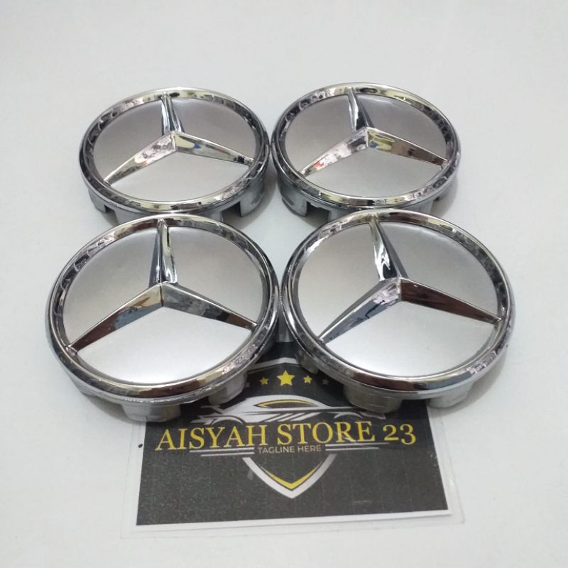 Jual dop roda tutup velg mercy Mercedes benz logo timbul | Shopee Indonesia