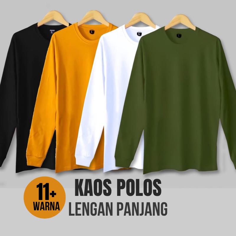 Jual Kaos Pria Lengan Panjang Terlengkap Harga Terbaru September Shopee Indonesia