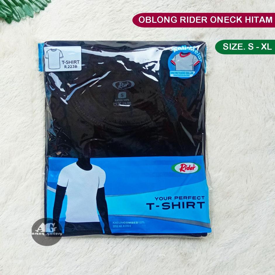 Jual OBLONG RIDER O-Neck HITAM | kaos rider | Kaos Hitam polos | Kaos ...