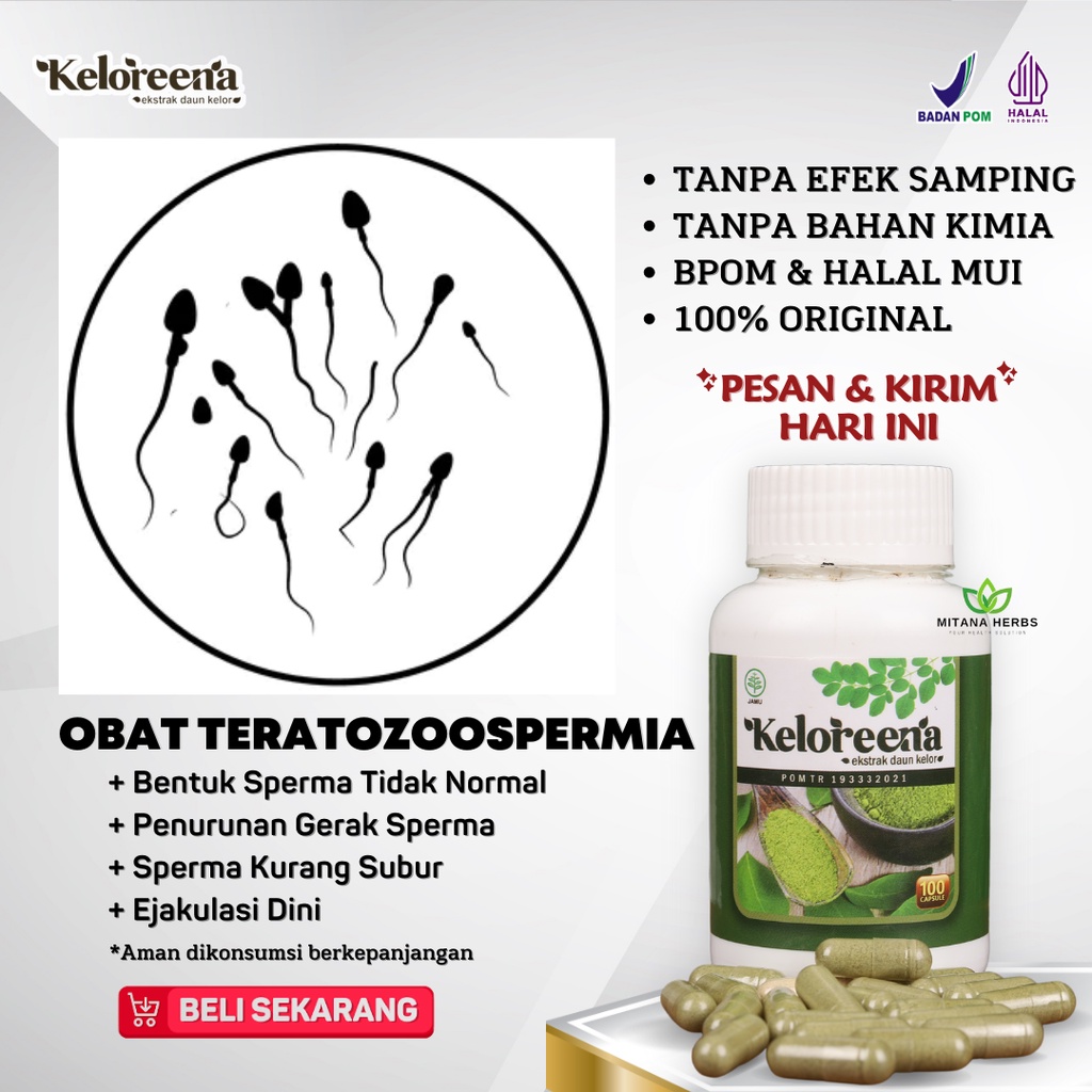 Jual Obat Teratozoospermia Bentuk Sperma Tidak Normal - Obat Mani Encer