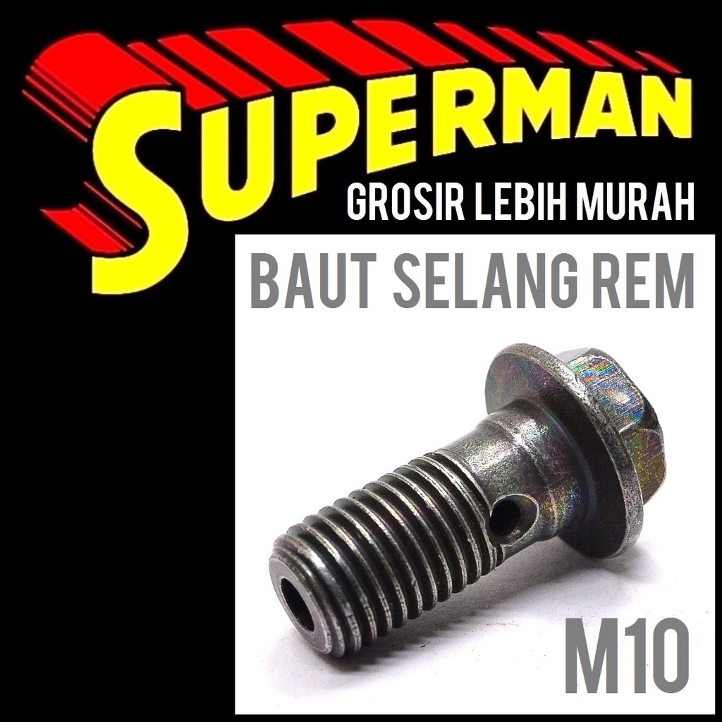 Jual Baut Selang Rem M Besar Pendek M Mm Baut Nepel Disc Universal