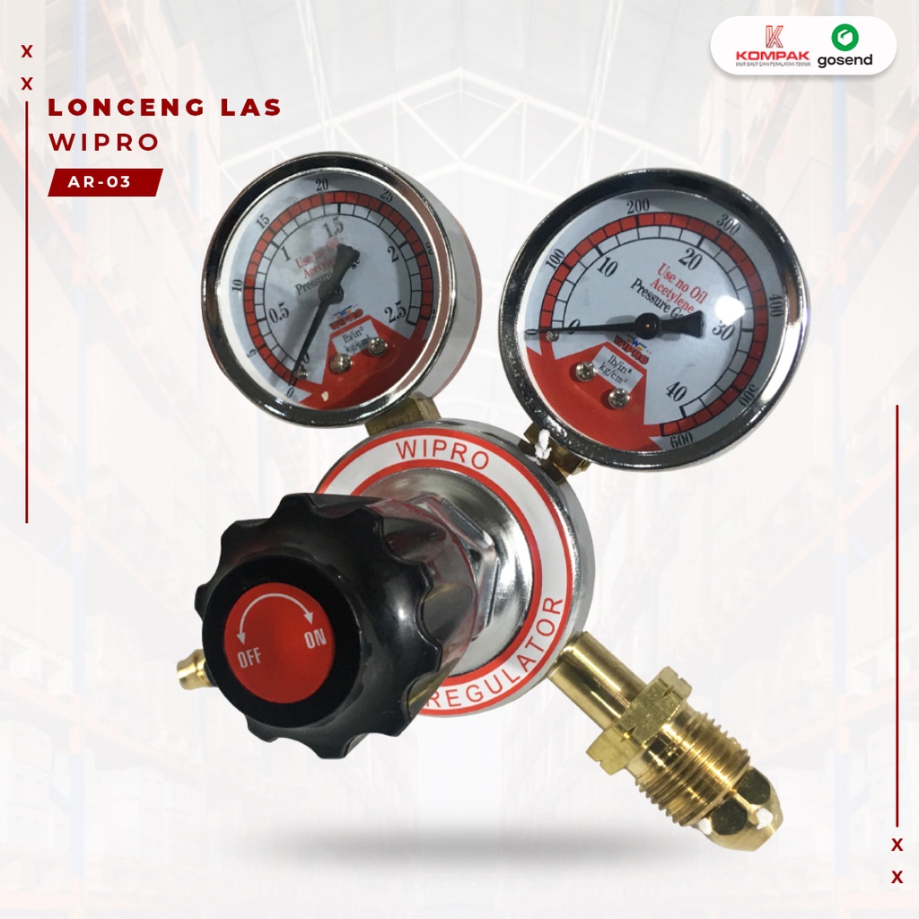 Jual Regulator Acetylene Double Wipro Ar Shopee Indonesia