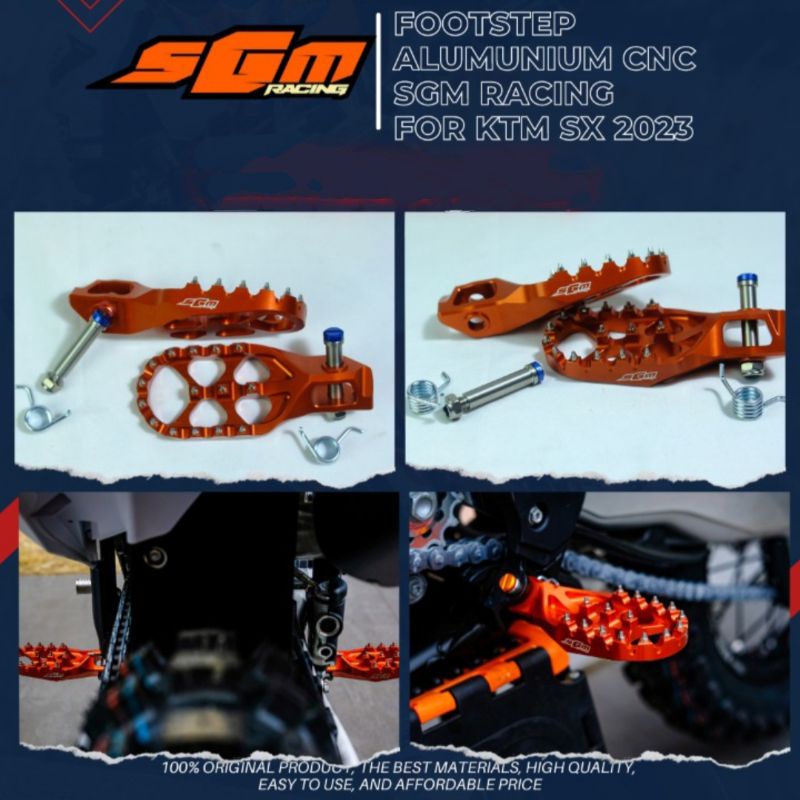 Jual Footstep SGM Racing Aluminium CNC - KTM 2023 | Shopee Indonesia