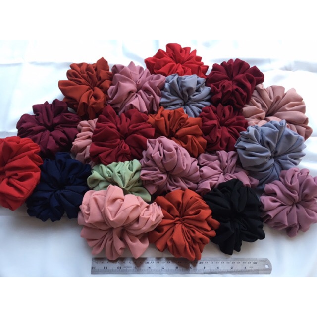 Jual Ikat Rambut Cepol Scrunchie Besar Inner Kucir Kuncir Aksesoris ...