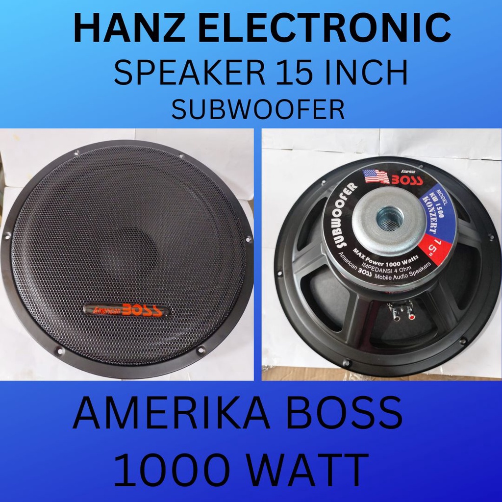 SUBWOOFER SPEAKER 15 INCH SUBWOOFER AMERIKA BOSS
