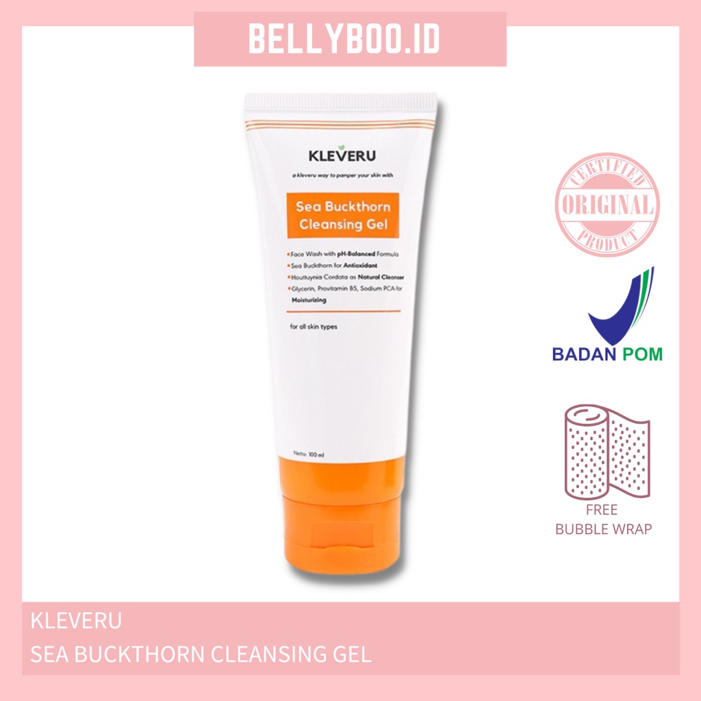 Jual KLEVERU Sea Buckthorn Cleansing Gel ( Face Wash ) Shopee Indonesia