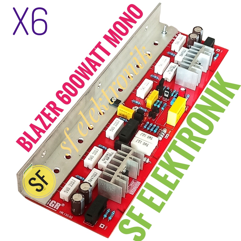 Jual Kit Power Amplifier Blazer 600Watt Mono X6 Tanpa Transistor