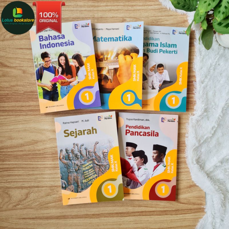 Jual Seri SMK MAK Kelas 10 - Matematika Bahasa Indonesia Splash Sejarah ...