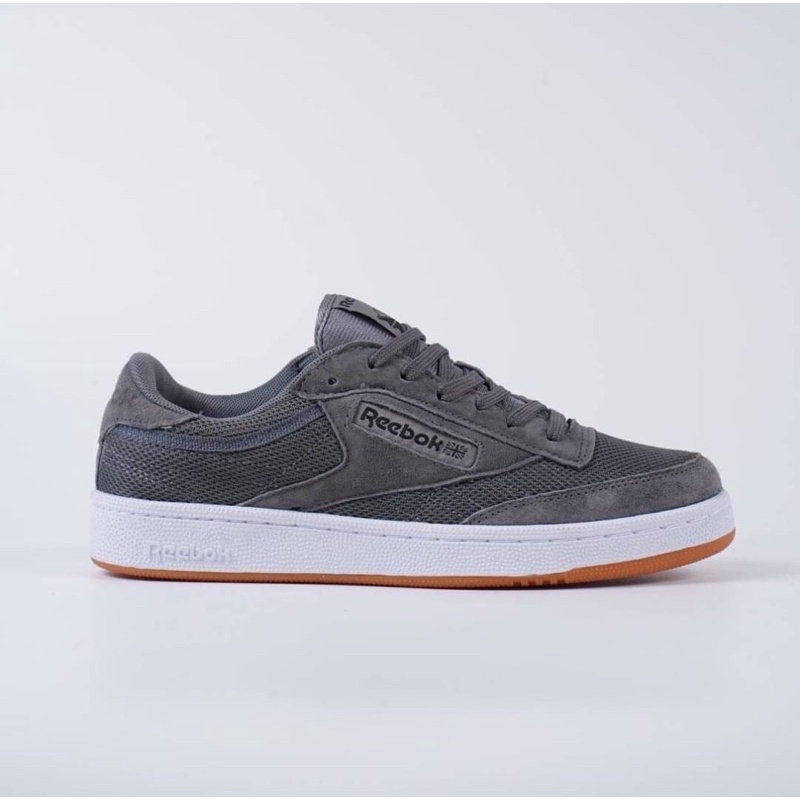 Jual Sepatu Reebok C85 Suede Grey White Gum | Shopee Indonesia