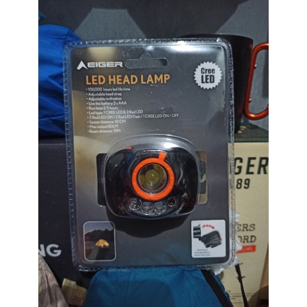 Jual EIGER HEADLAMP APPOLO Shopee Indonesia
