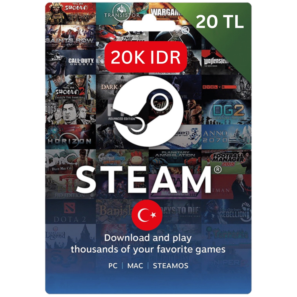Jual Steam Turki gift card | Shopee Indonesia