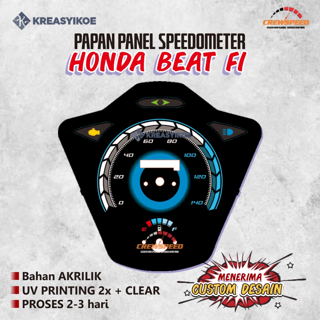 Jual Papan Panel Speedometer Honda Beat Fi Beat Fi Esp Beat Pop Custom Desain Shopee