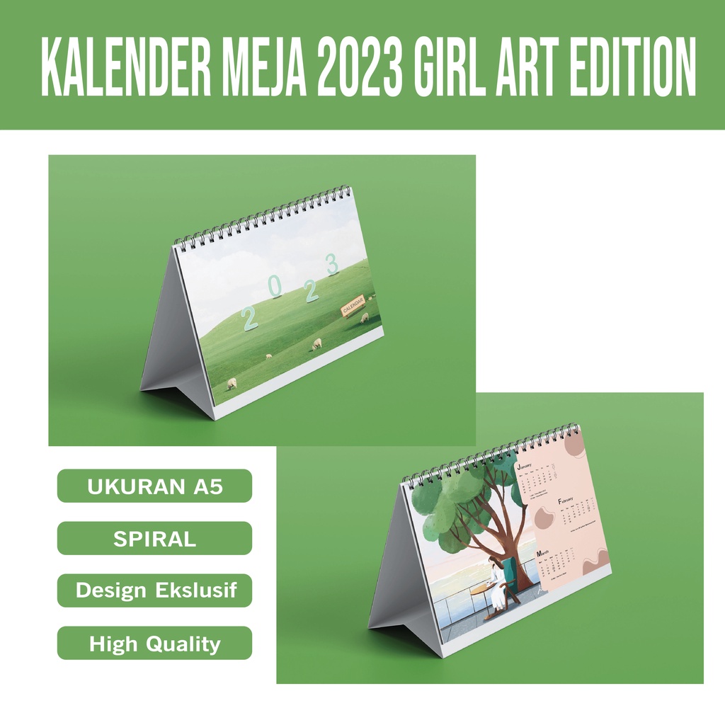 Jual Kalender Meja Desk Calendar 2023 Girl Art Edition Shopee Indonesia 1448