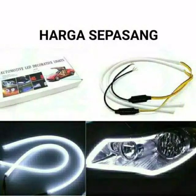 Jual Lampu Led Drl Alis Flexibel Cm Isi Pcs Mobil Motor Selang