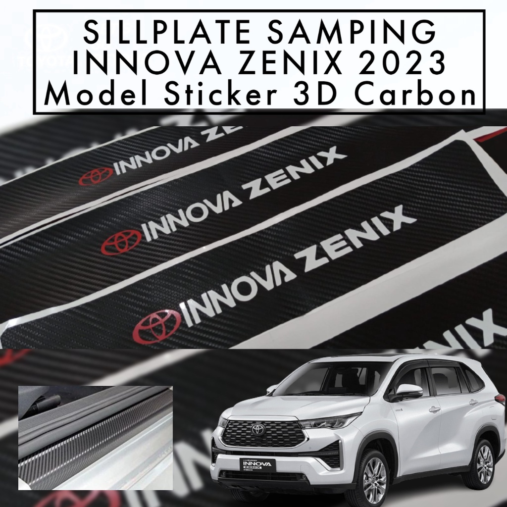 Jual Stiker Mobil Sillplate Innova Zenix Carbon 3D Pelindung Pintu ...