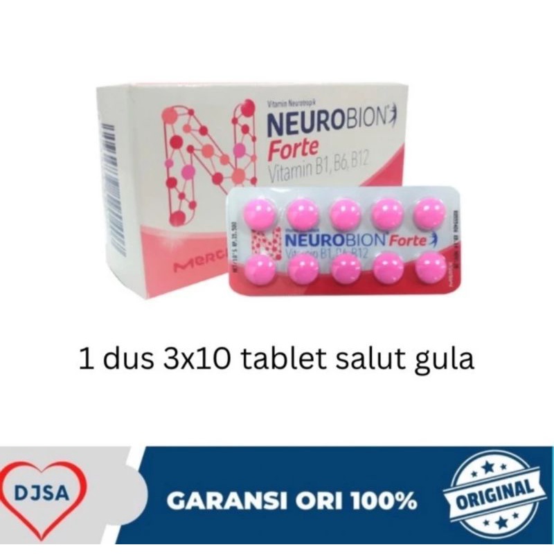 Jual NEUROBION FORTE VITAMIN SARAF PEGAL LELAH LETIH CAPEK OTOT ISI 30 ...