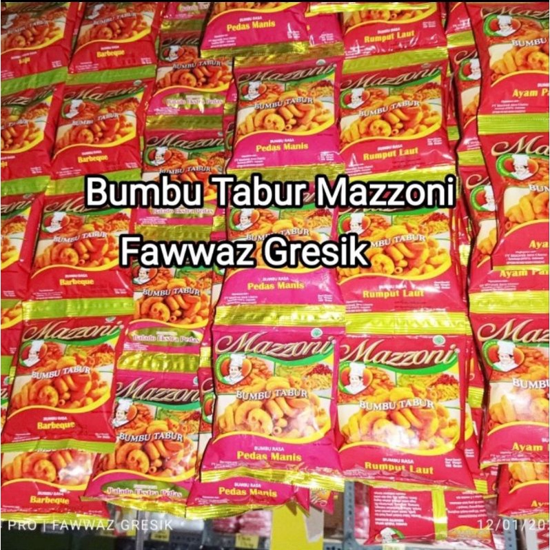 Jual Bumbu Tabur Mazzoni Varian Rasa 100gram Rumput Laut Balado Hijau