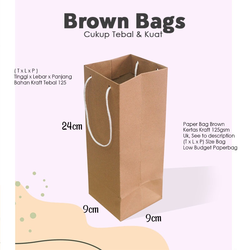 Jual Paper Bag Kado Coklat Uk X X Cm Paper Bag Polos Warna