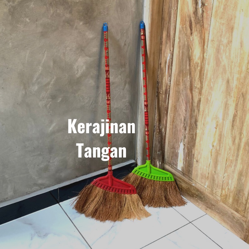 Jual Sapu Lantai Sabut Kelapa Tebal Sapu Teras Halus Siap Pakai Sapu