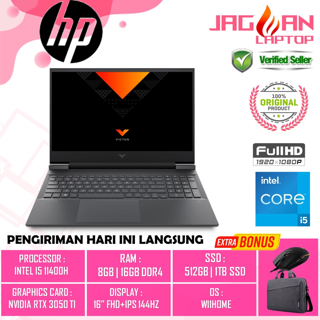 Jual Laptop HP Gaming Murah HP Victus 16 INTEL I5 11400H 16GB 1TB ...