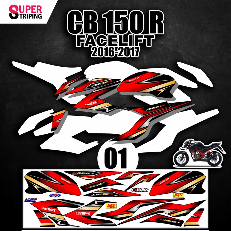 Jual Sticker Cb Facelift Varian Tahun Desain