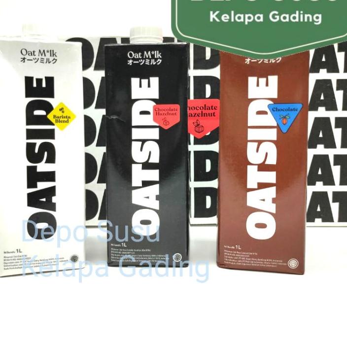 Jual Oatside L Barista Chocolate Hazelnut Blend Oat Milk Drink Minuman Oatly Shopee Indonesia