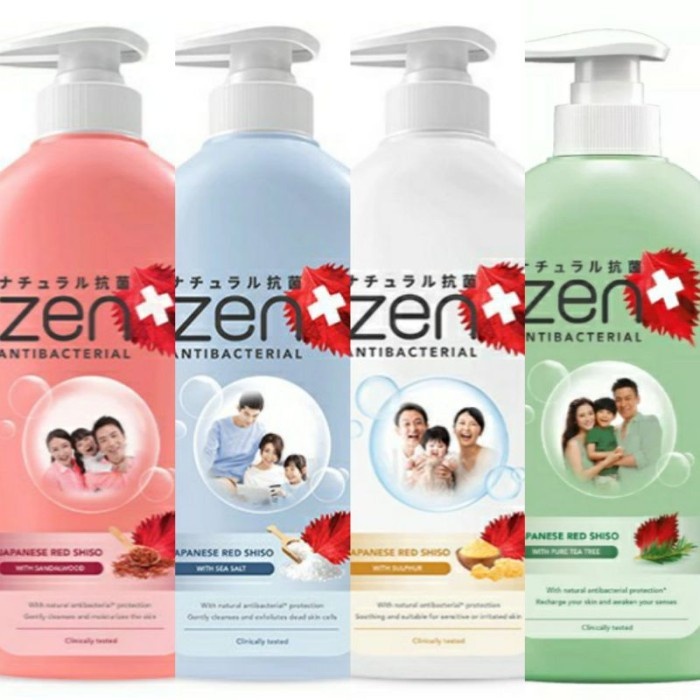 Jual ZEN ANTIBACTERIAL BODY WASH PUMP 480ML Shopee Indonesia