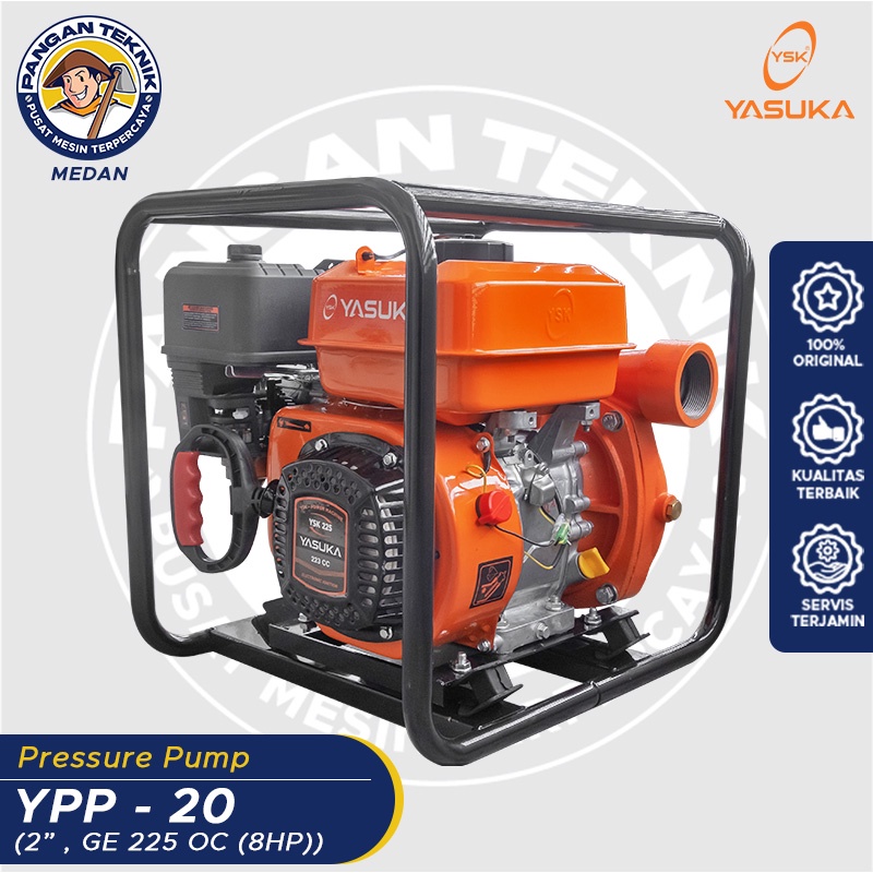 Jual POMPA AIR PEMADAM YASUKA YPP20 ORANGE WATER PUMP Shopee