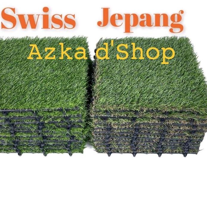 Jual Depan1 Decking Tile Rumput/Lantai Rumput Bongkar Pasang | Shopee ...