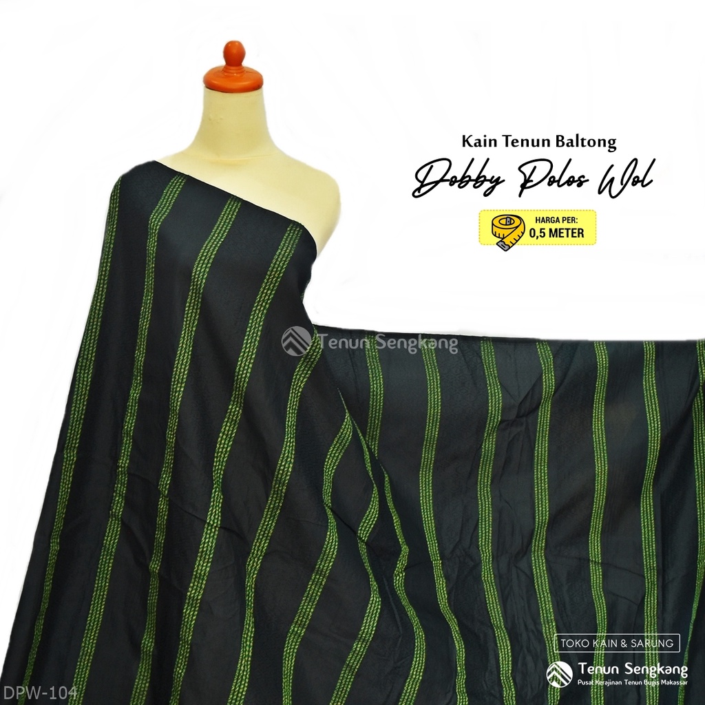 Jual Kain Tenun Kombinasi Dobby Polos Wol Baltong Seri Banyak Wol Sutra ...