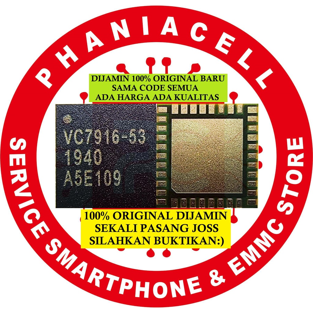 Jual IC RF VC7916-53 REALME 6-7i/C11/C15/C21/C25 ORIGINAL TESTED VC7916 ...