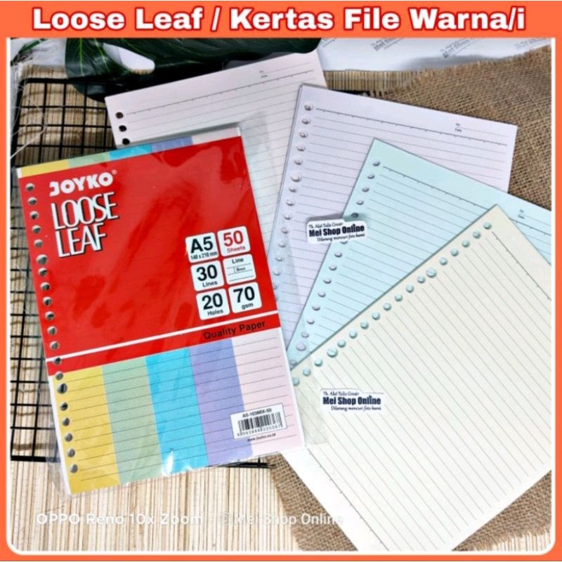 Jual isi Kertas File / Loose Leaf A5 Kiky Karakter 25 Lembar | Shopee ...
