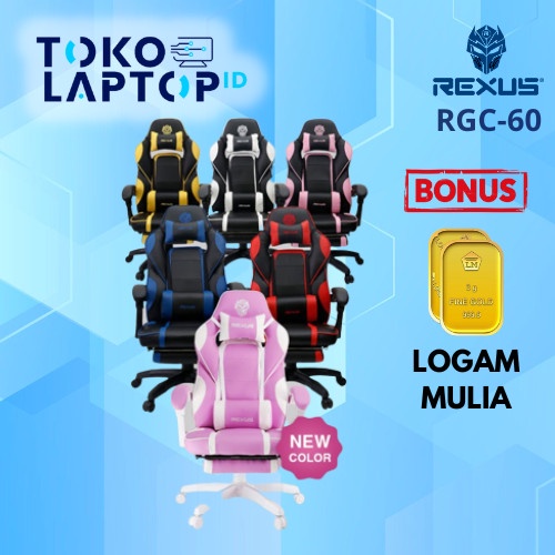 Jual Kursi Rexus R60 / Rgc60 Gaming Chair Original Garansi Resmi ...