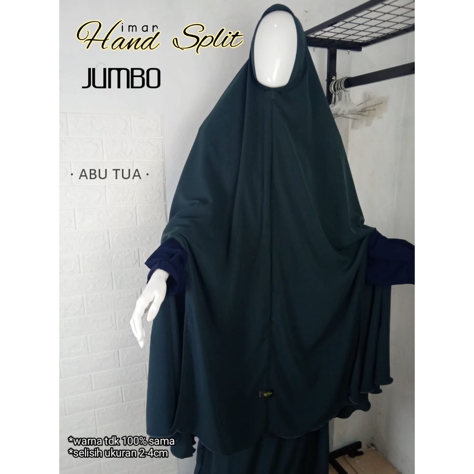 Jual Khimar Hand Split (belah tangan) PREMIUM jetblack & new fortaleza ...