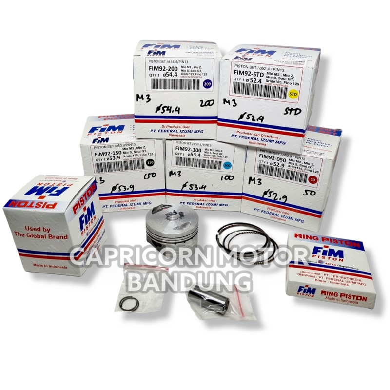 Jual Piston Kit MIO M3 125 FIM IZUMI oversize STD 50 100 150 200