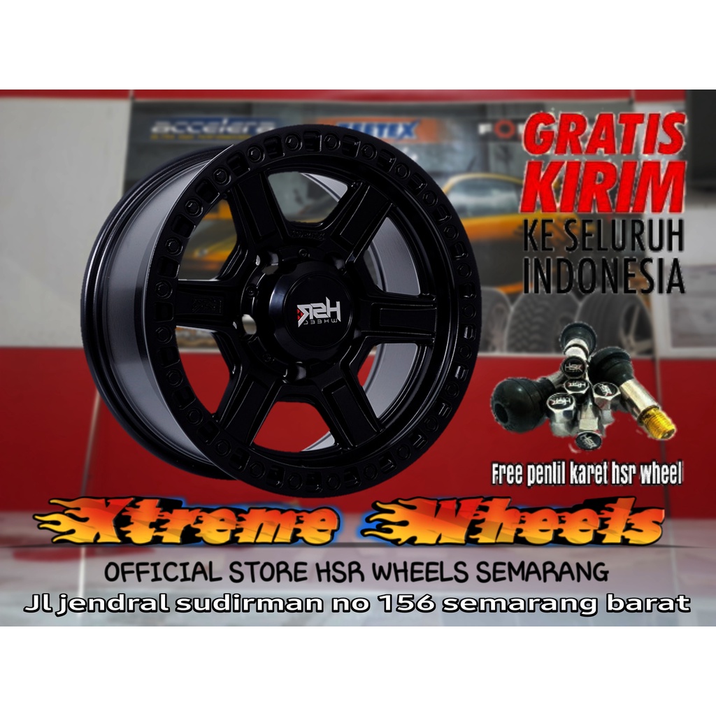 Jual Velg Offroad Original Hsr Wheel Xts 01 Ring 15 Lebar 8 Untuk Taft Jimny Katana Feroza 3973