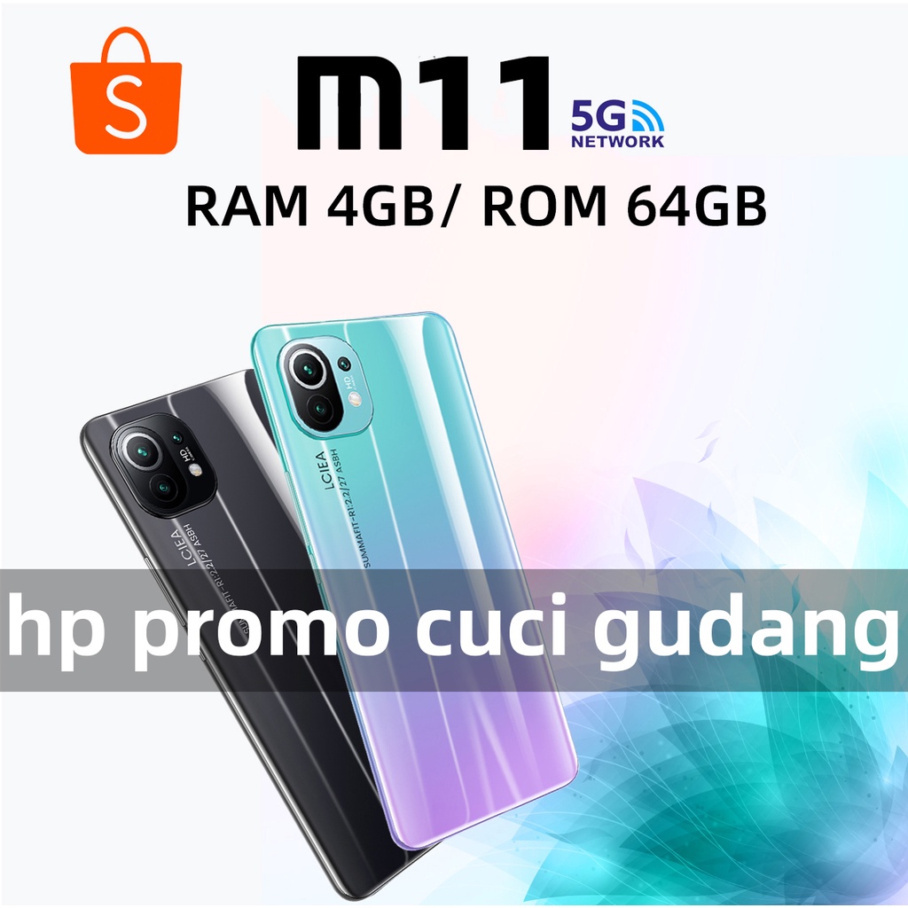 Jual Hp Asli Murah Handphone M11 Ram 4GB Rom 64GB 4500mAh 8 Core Gratis ...