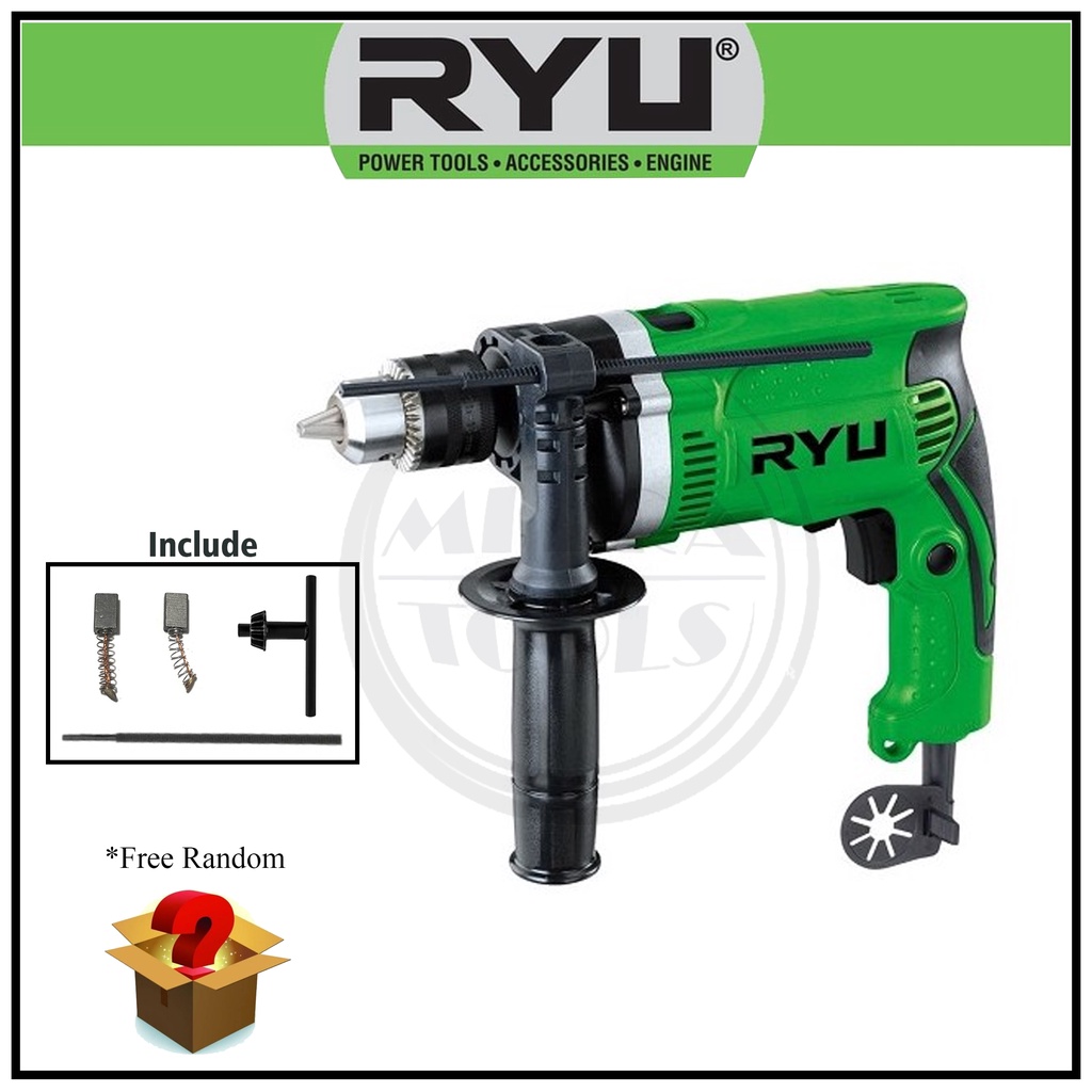 Jual RYU RID 13-1RE Mesin Bor Beton Impact Drill 13mm Original | Shopee ...