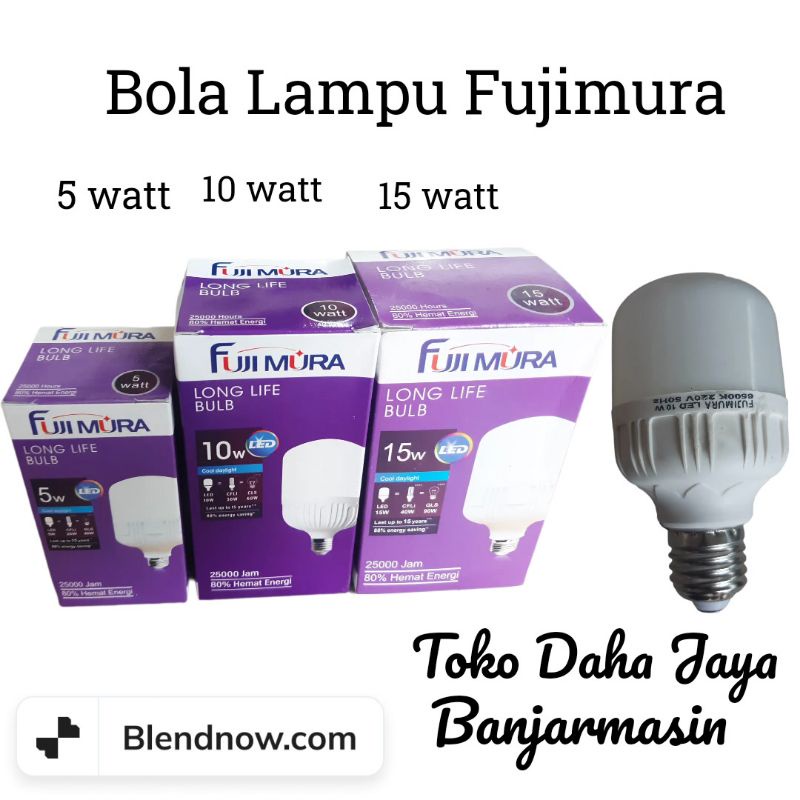 Jual bola lampu fujimura 5, 10, dan 15 watt | Shopee Indonesia