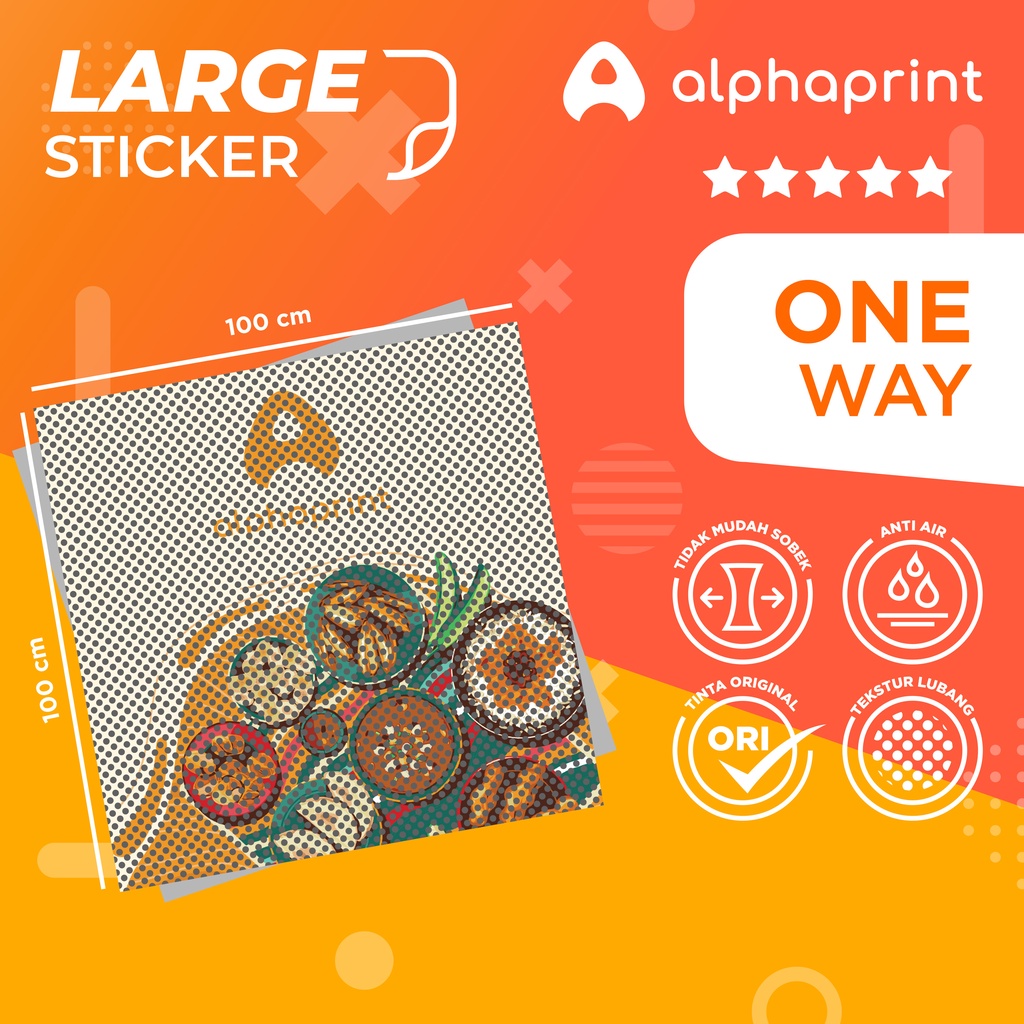 Jual Sticker One Way Large | Shopee Indonesia