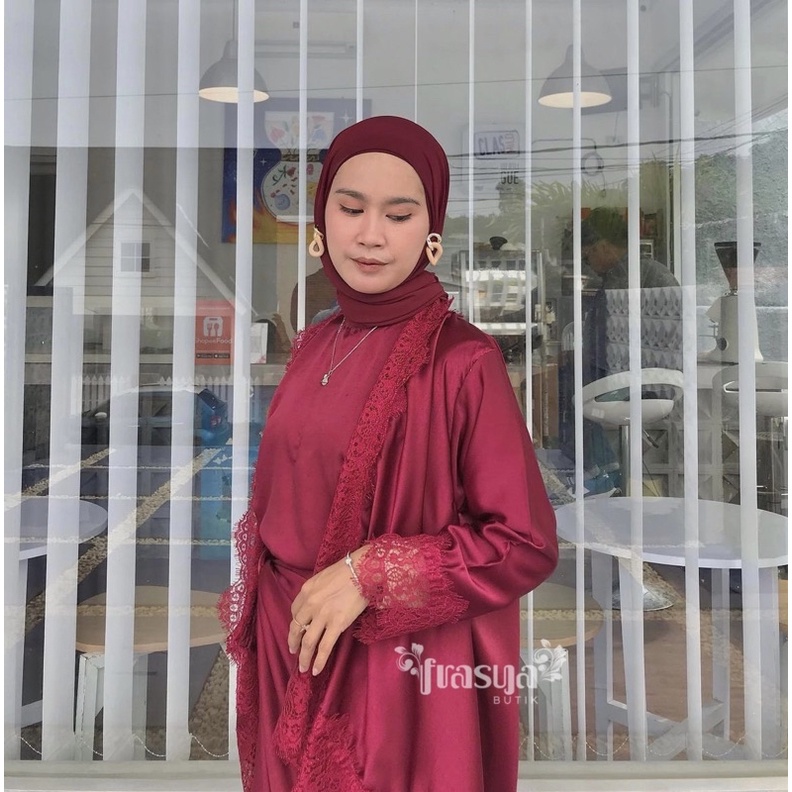 Jual Frasya Butik Set Maxmara Silk Kebaya Outer Rend Shopee Indonesia