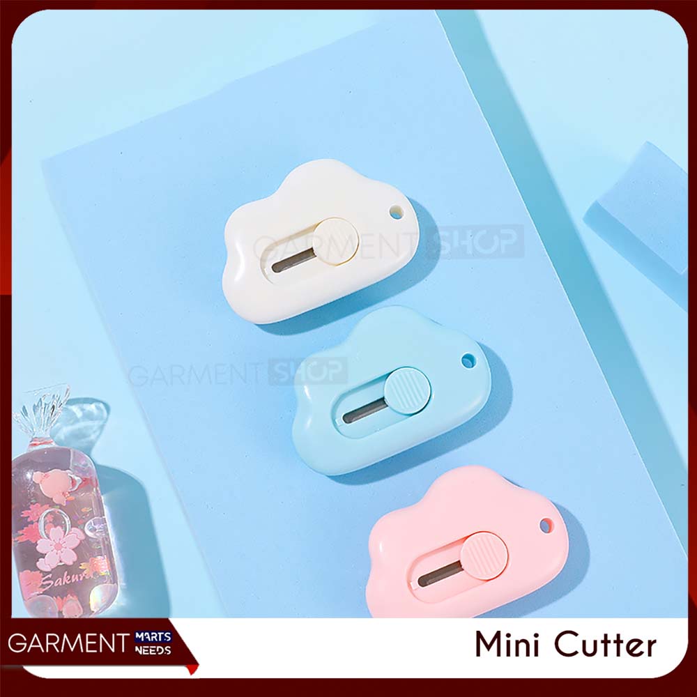 Jual LEWAN - Cutter Mini Lucu Model Awan Pembuka Paket Estetik Pisau ...