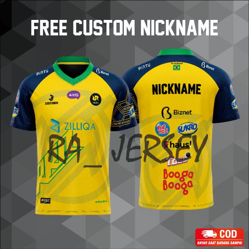 Jual JERSEY RRQ M4 JAKARTA 2022-2023 TERBARU FREE NICKNAME | Shopee ...